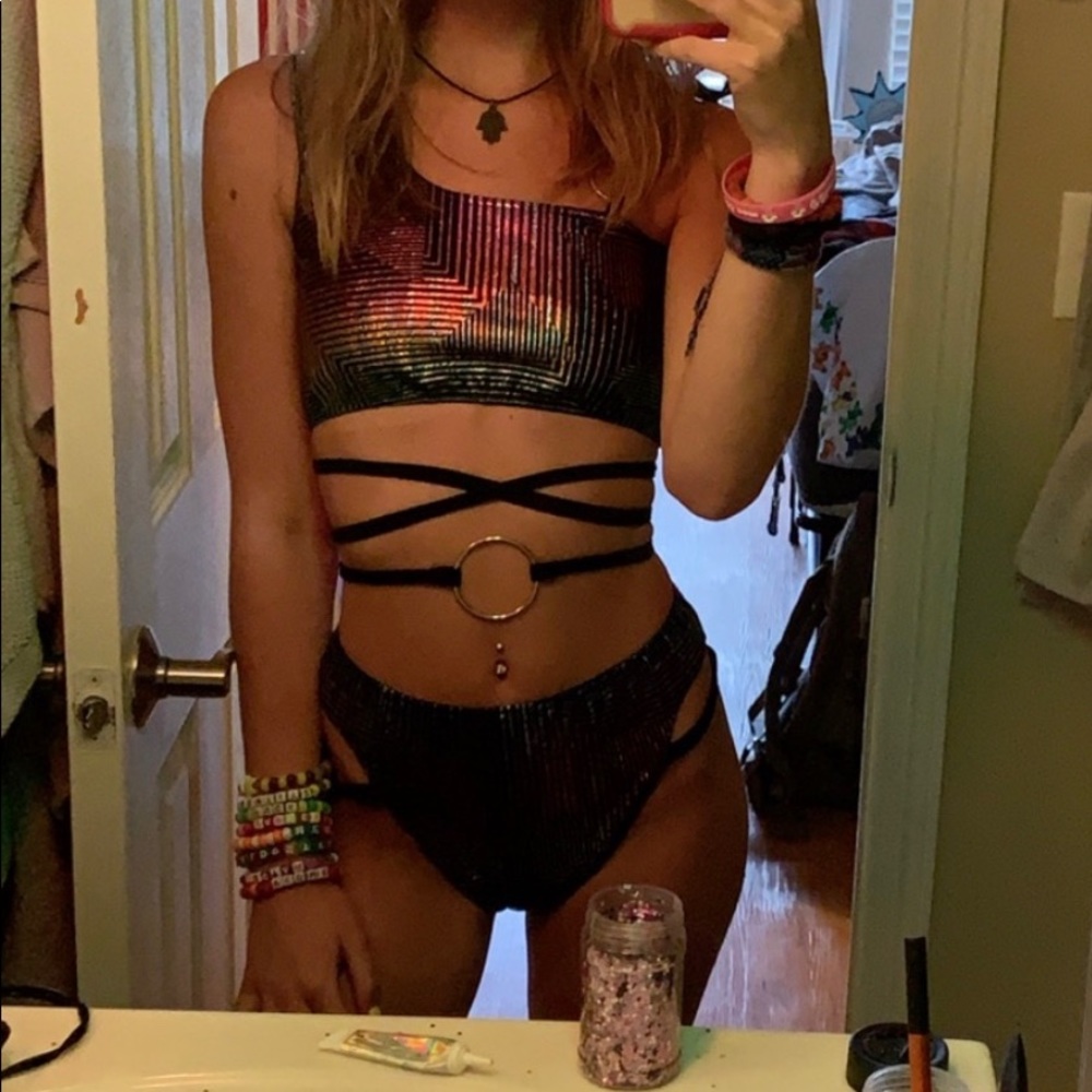 Festival/rave two piece outfit - Picture 2 of 2